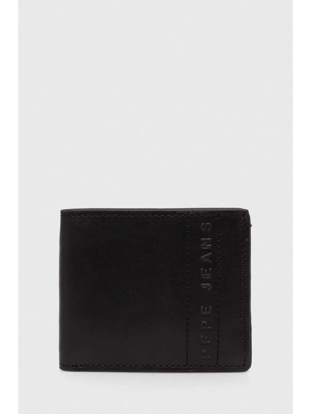 Kožená peněženka Pepe Jeans KELIAN WALLET černá barva PM070382