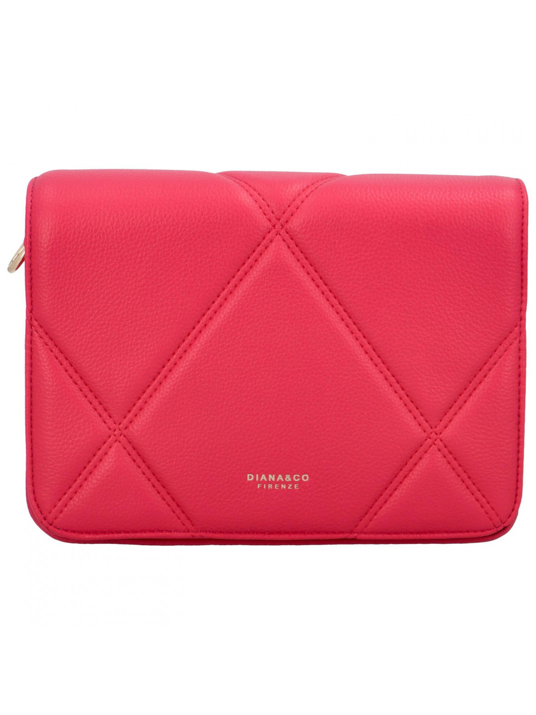 Dámská crossbody kabelka malinově růžová - DIANA CO Bleneded
