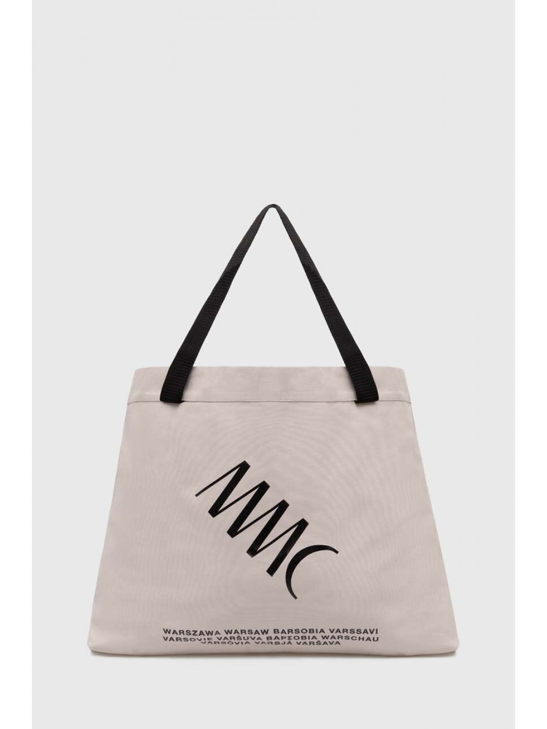 Bavlněná kabelka MMC STUDIO béžová barva LOGOBIG BAG