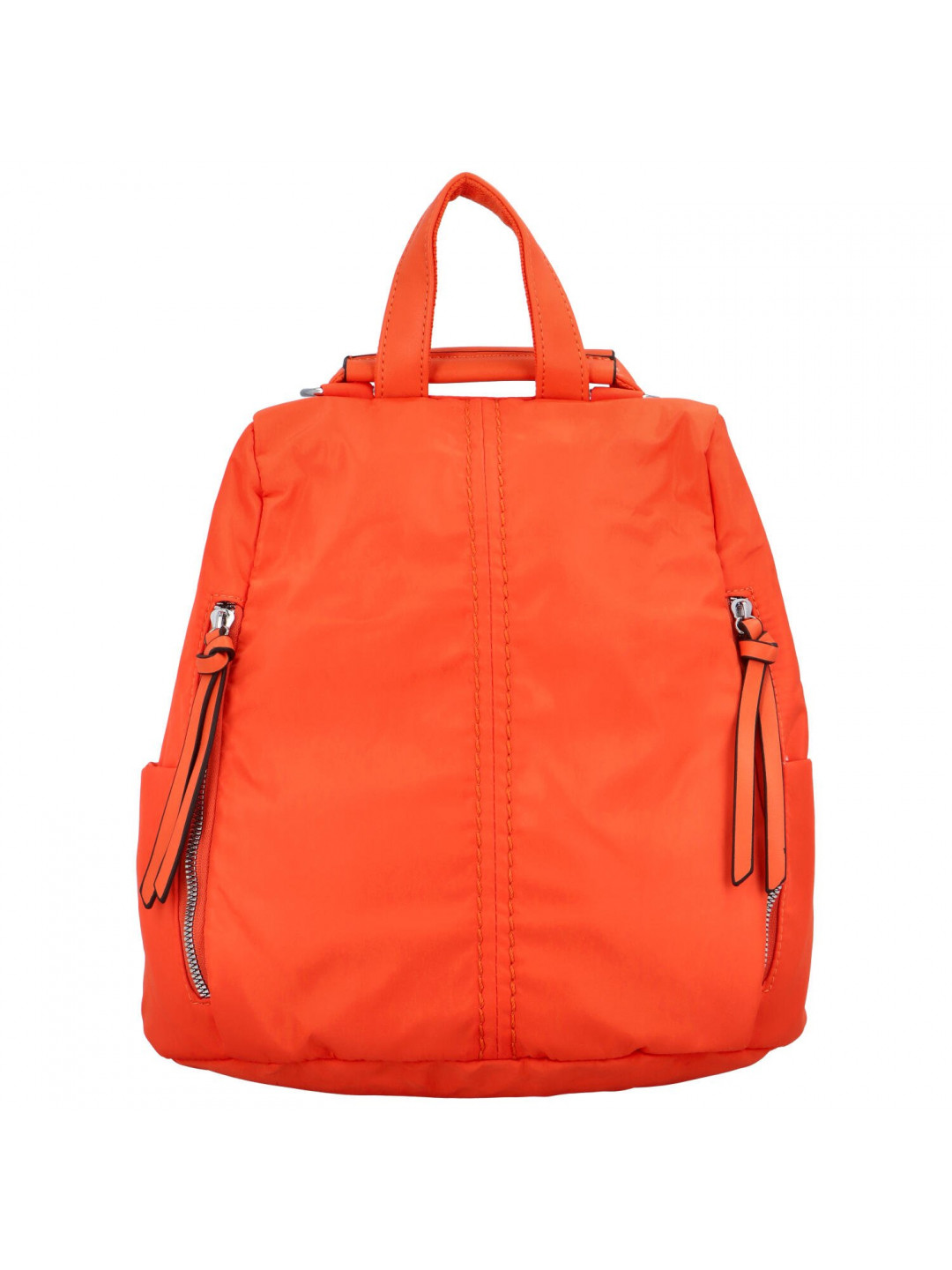 Dámský látkový batoh kabelka oranžový – Paolo Bags Myrtha