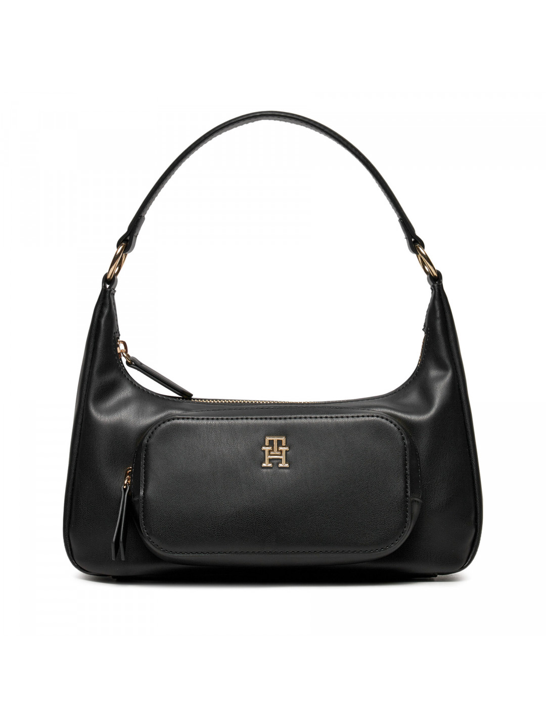 Kabelka Tommy Hilfiger Soft Utility Shoulder Bag Pu AW0AW16711 Černá