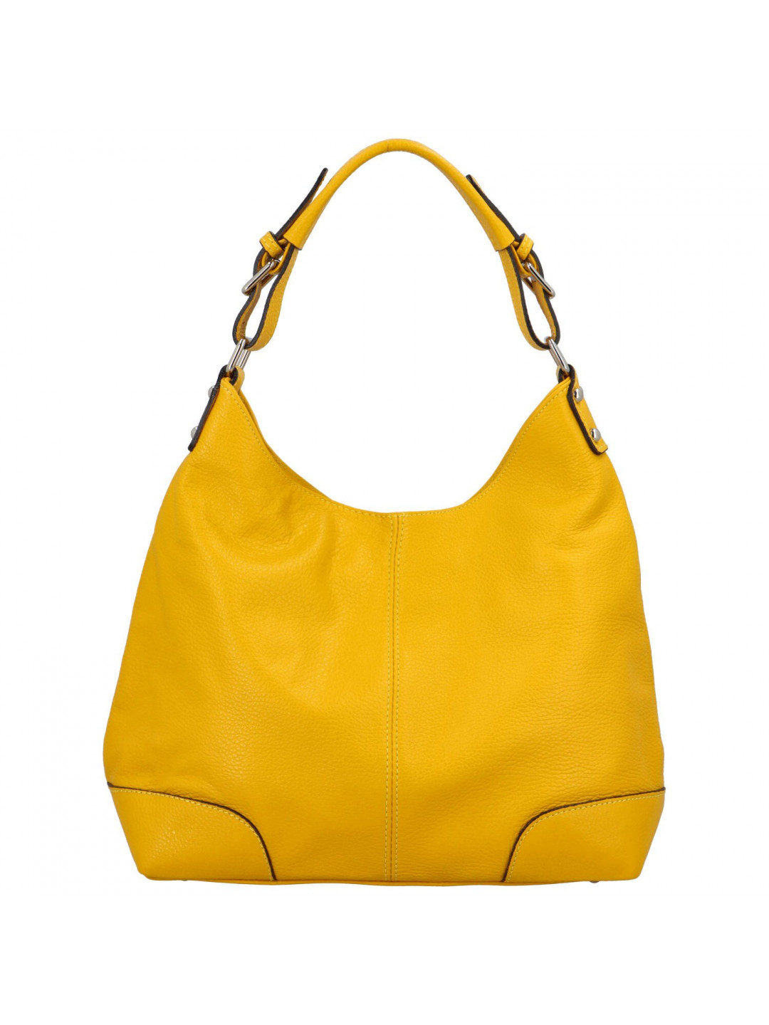 Dámská kožená kabelka žlutá – ItalY Inpelle