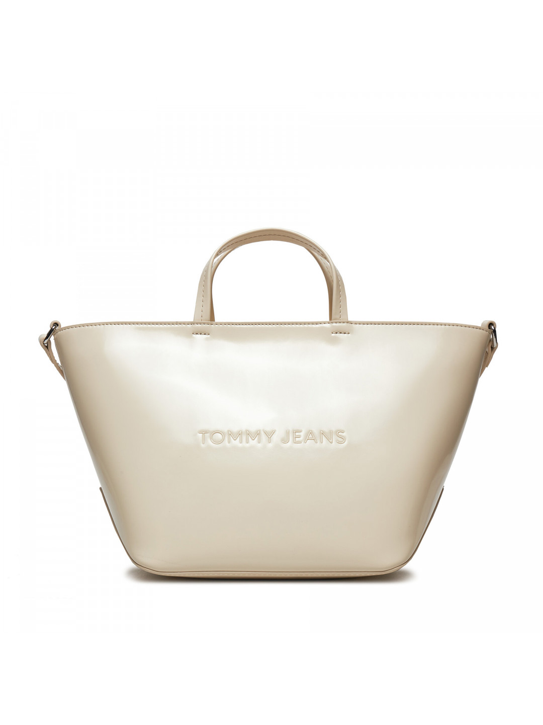 Kabelka Tommy Jeans Tjw Ess Must Mini Tote Seasonal AW0AW16268 Écru