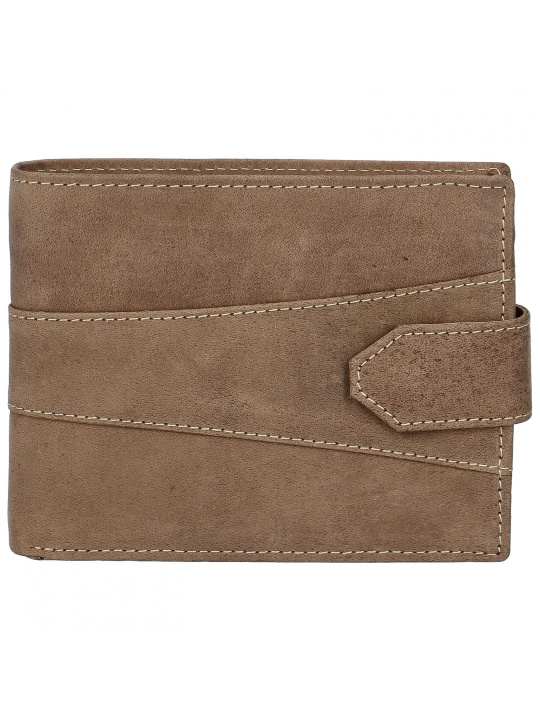 Pánská kožená peněženka taupe – Tomas Inrogo
