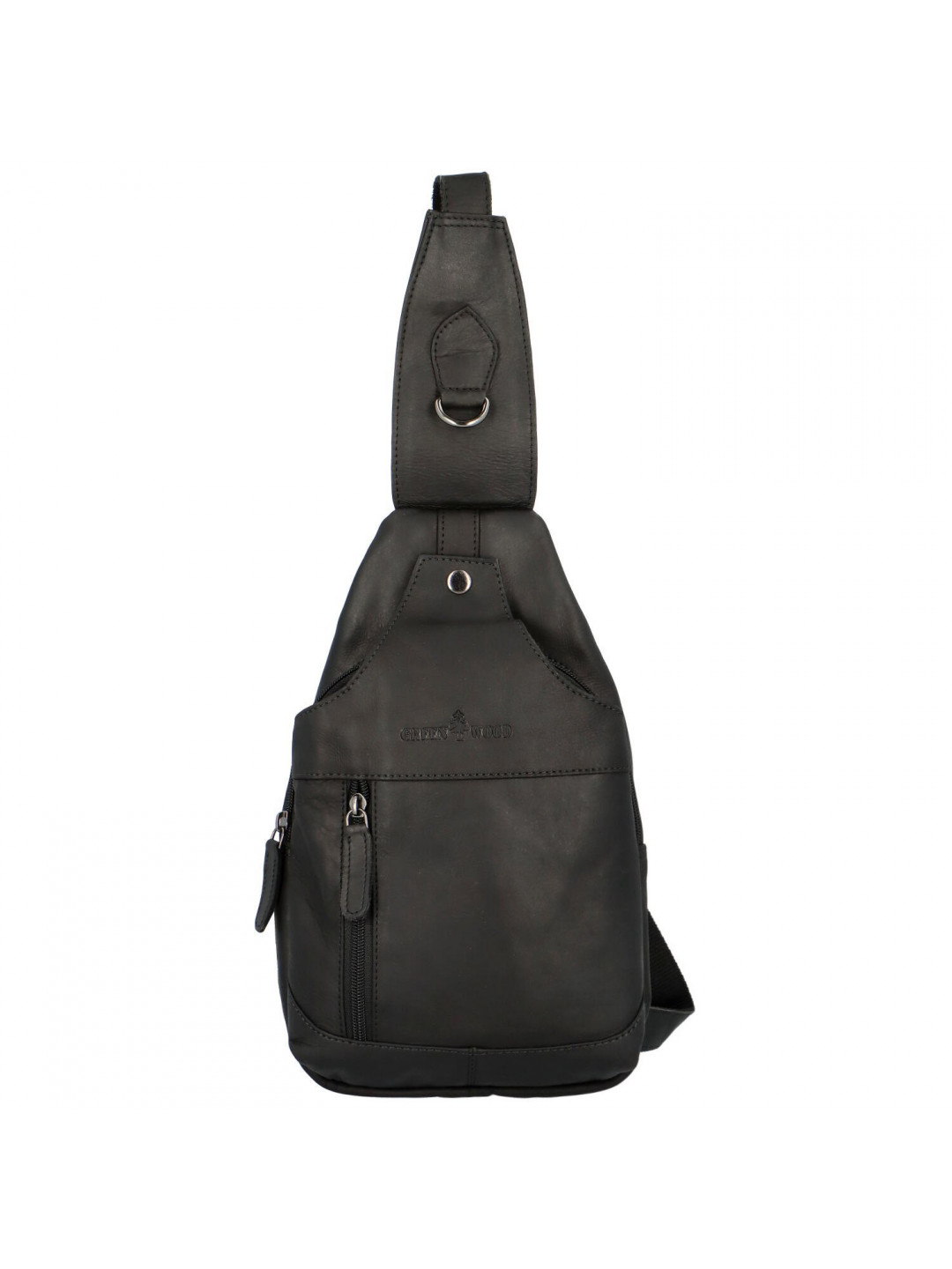 Pánský kožený batoh černý – Greenwood Achym