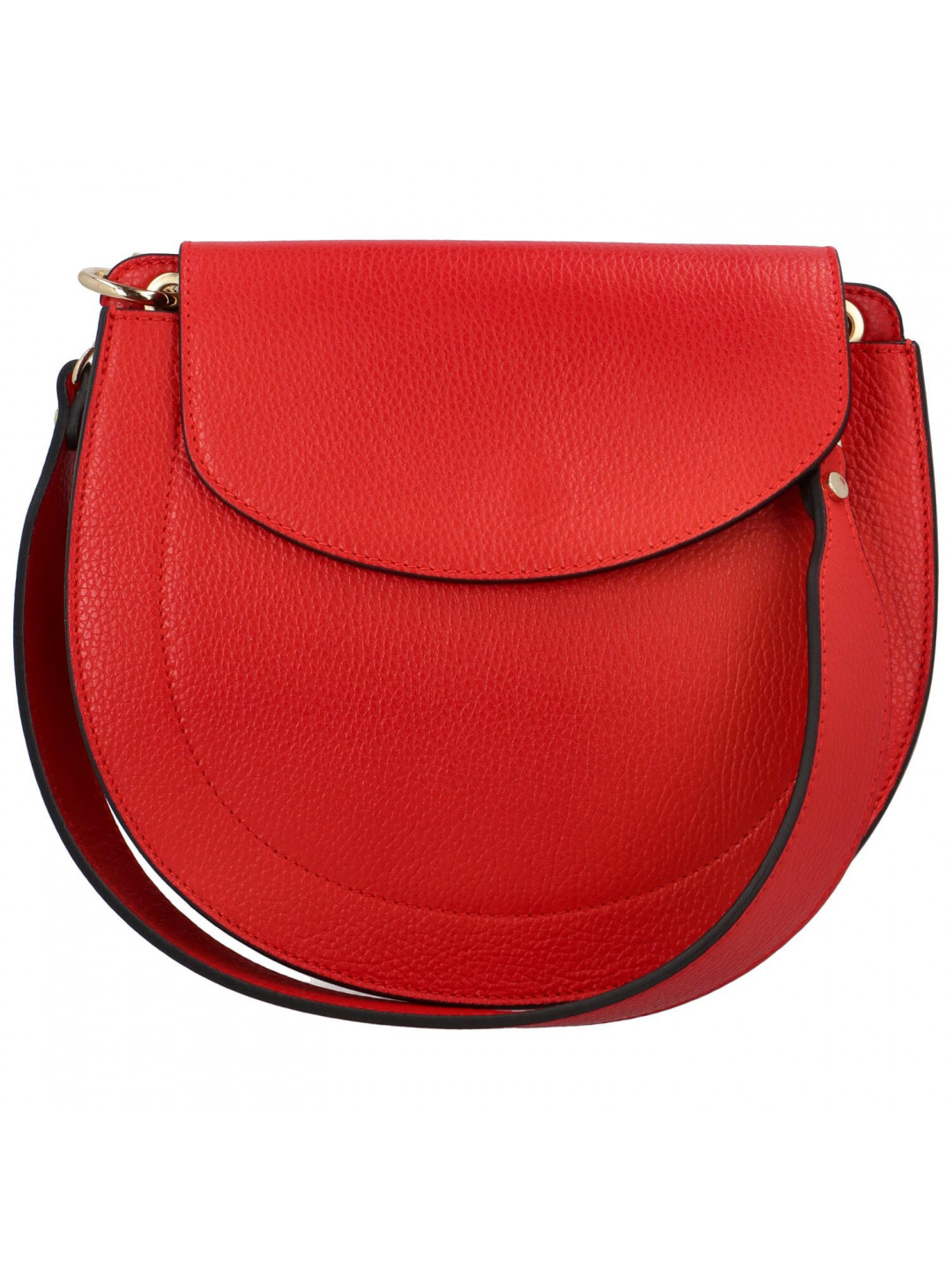 Dámská kožená kabelka přes rameno červená – ItalY Amanda