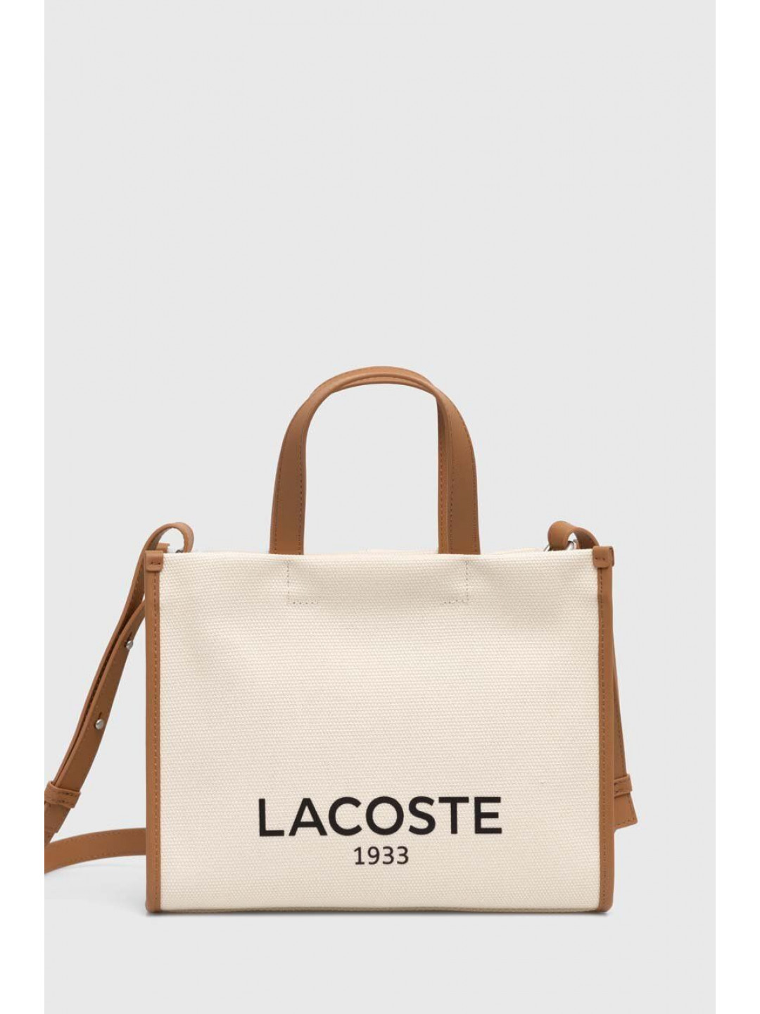 Kabelka Lacoste béžová barva