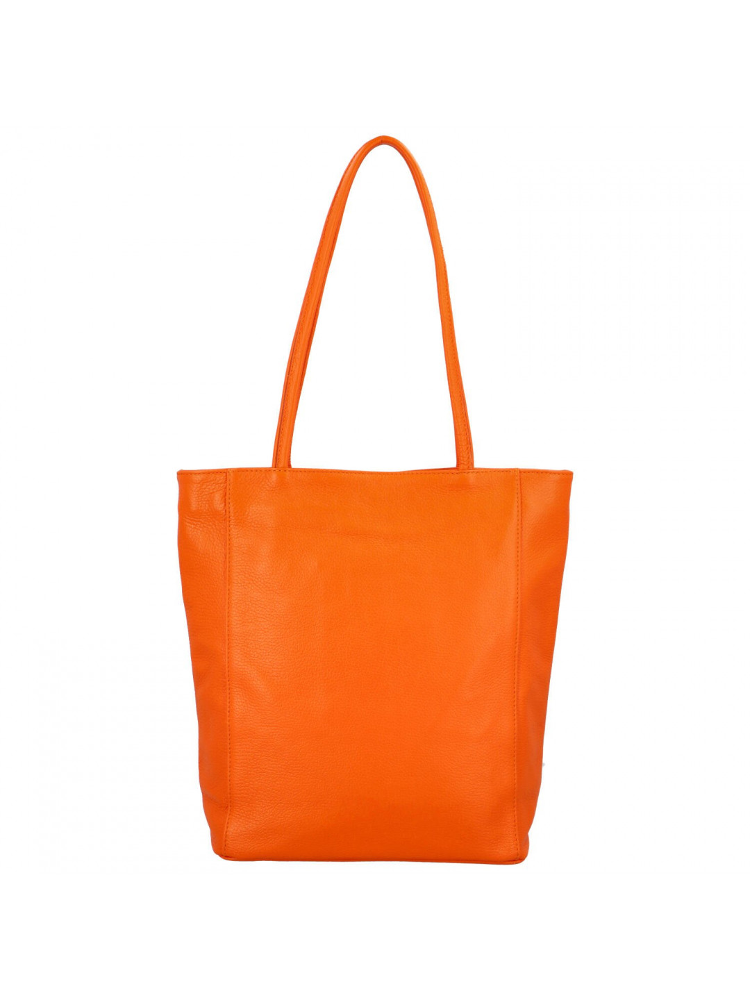 Dámská kožená kabelka přes rameno oranžová – ItalY Nooxies