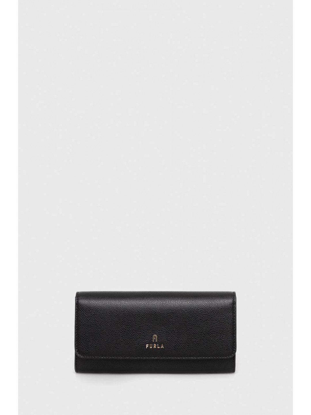 Kožená peněženka Furla černá barva