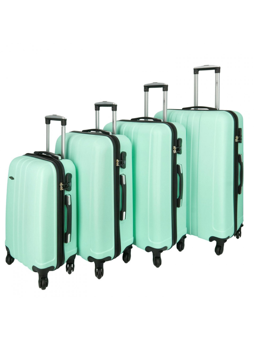 Skořepinové cestovní kufry mentolově zelené – RGL Blant XS S M L