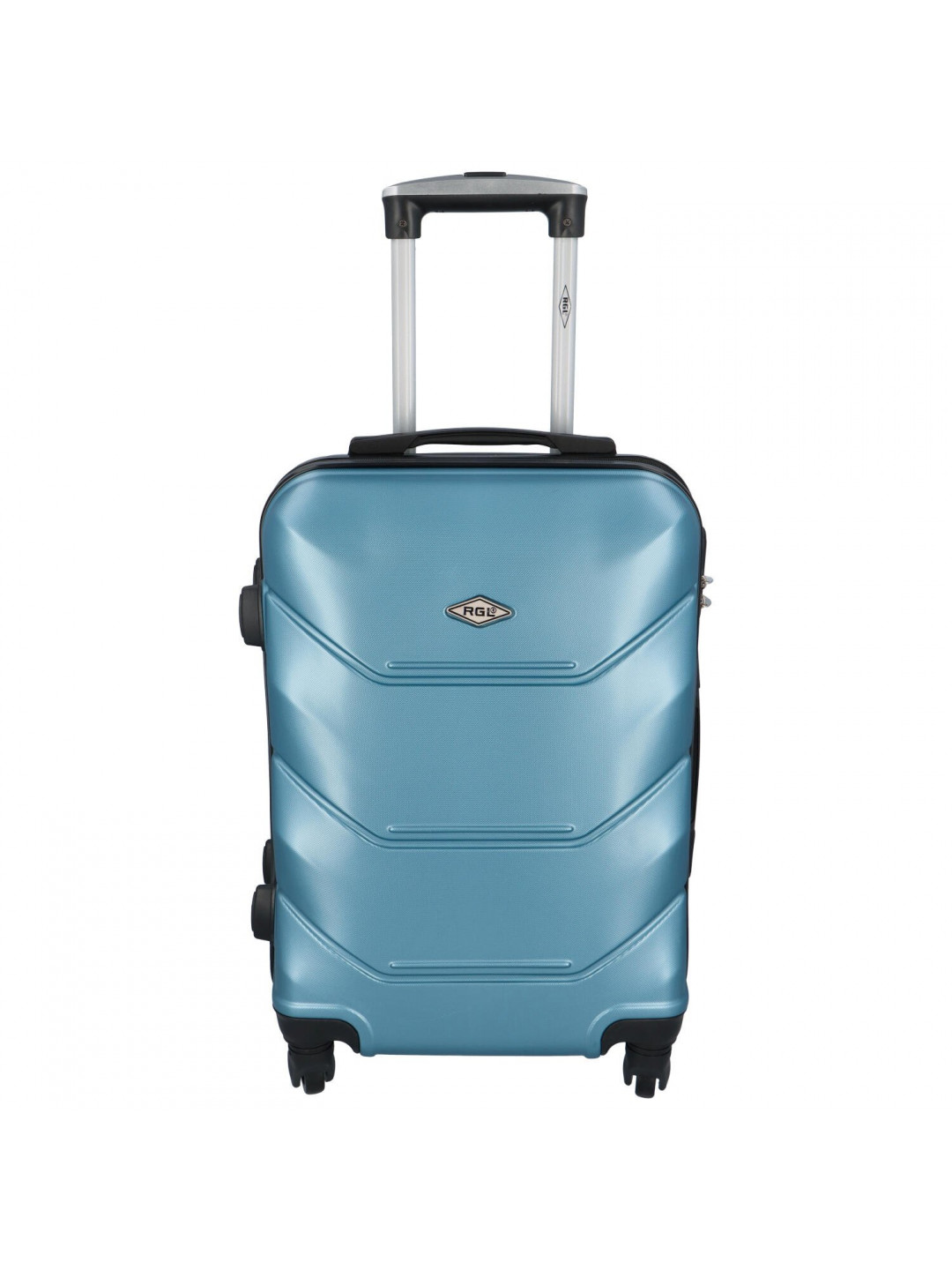 Skořepinový cestovní kufr bledě modrý – RGL Hairon XS
