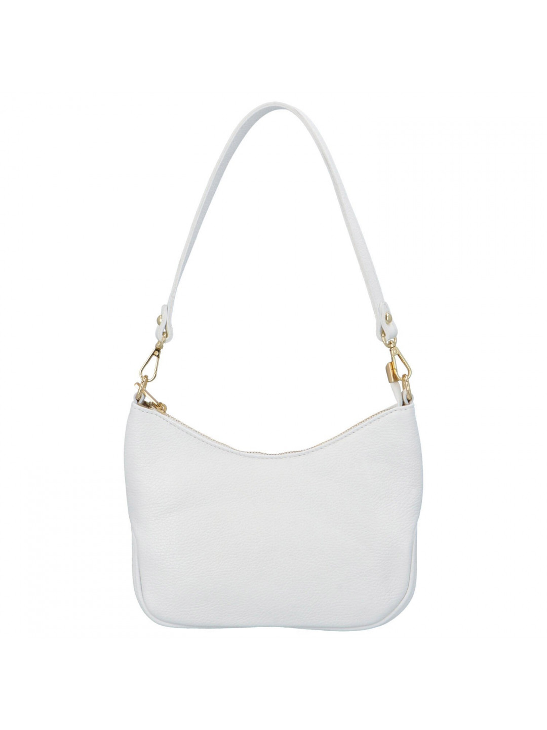 Dámská kožená crossbody bílá – Delami Javier