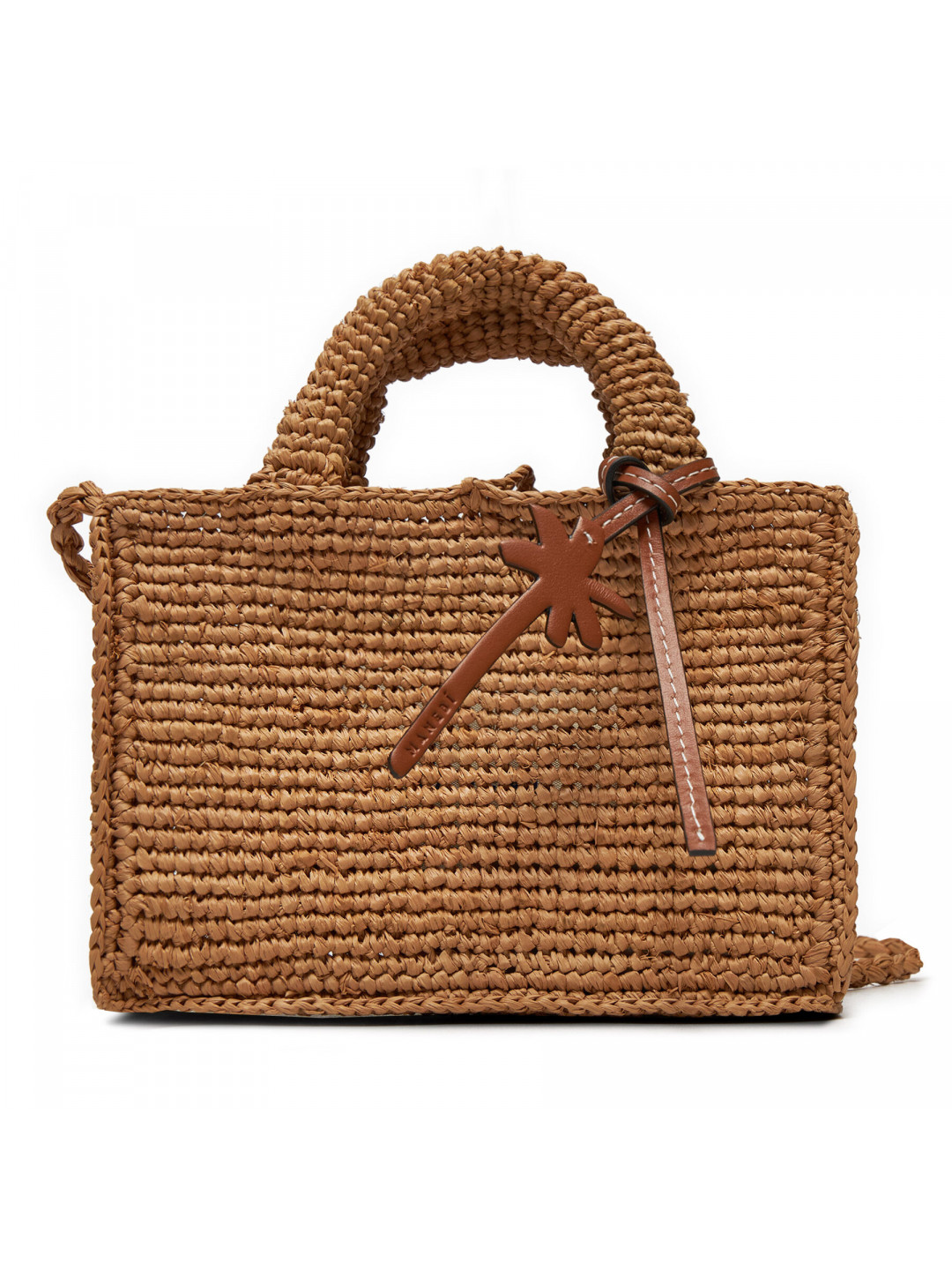 Kabelka Manebi Handcrafted Raffia Sunset Bag Mini V 2 2 CO Béžová