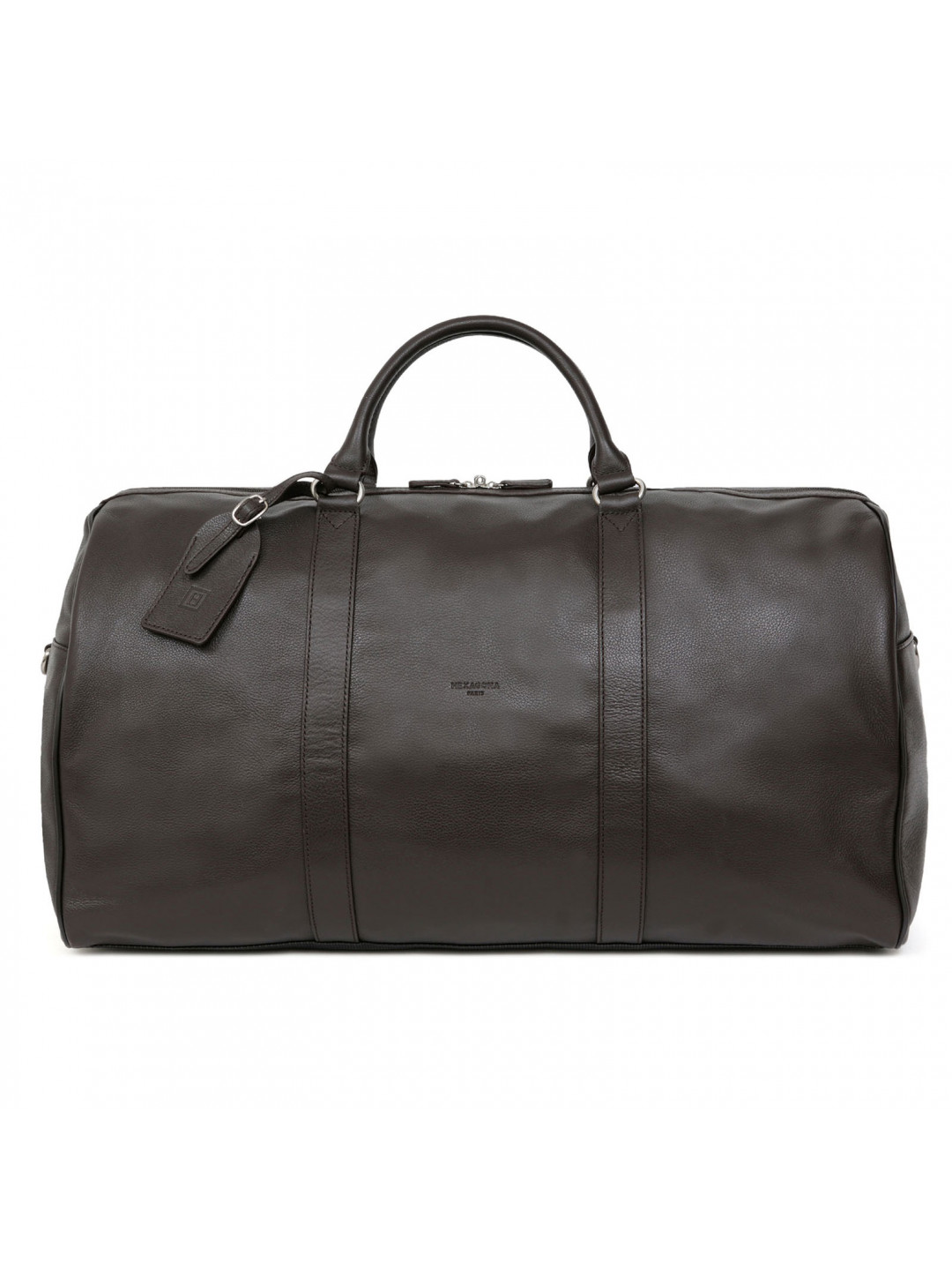 Luxusní kožená cestovní taška tmavě hnědá – Hexagona Maestro