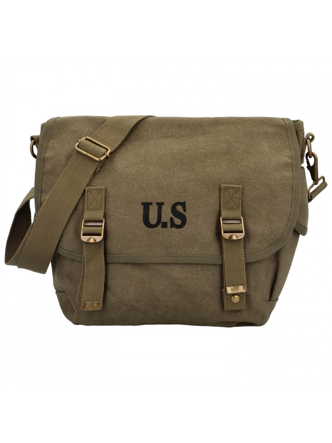 Stylová textilní crossbody taška Trofim zelená