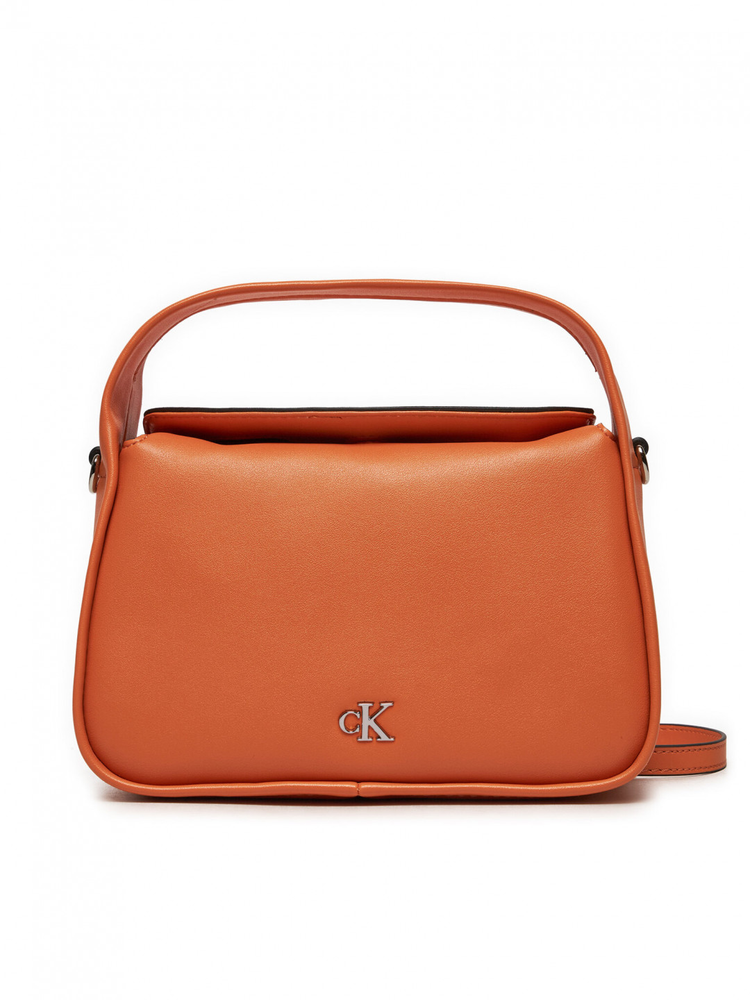 Calvin Klein Kabelka Metal Mono Mini Block20 W Flap K60K612246 Oranžová
