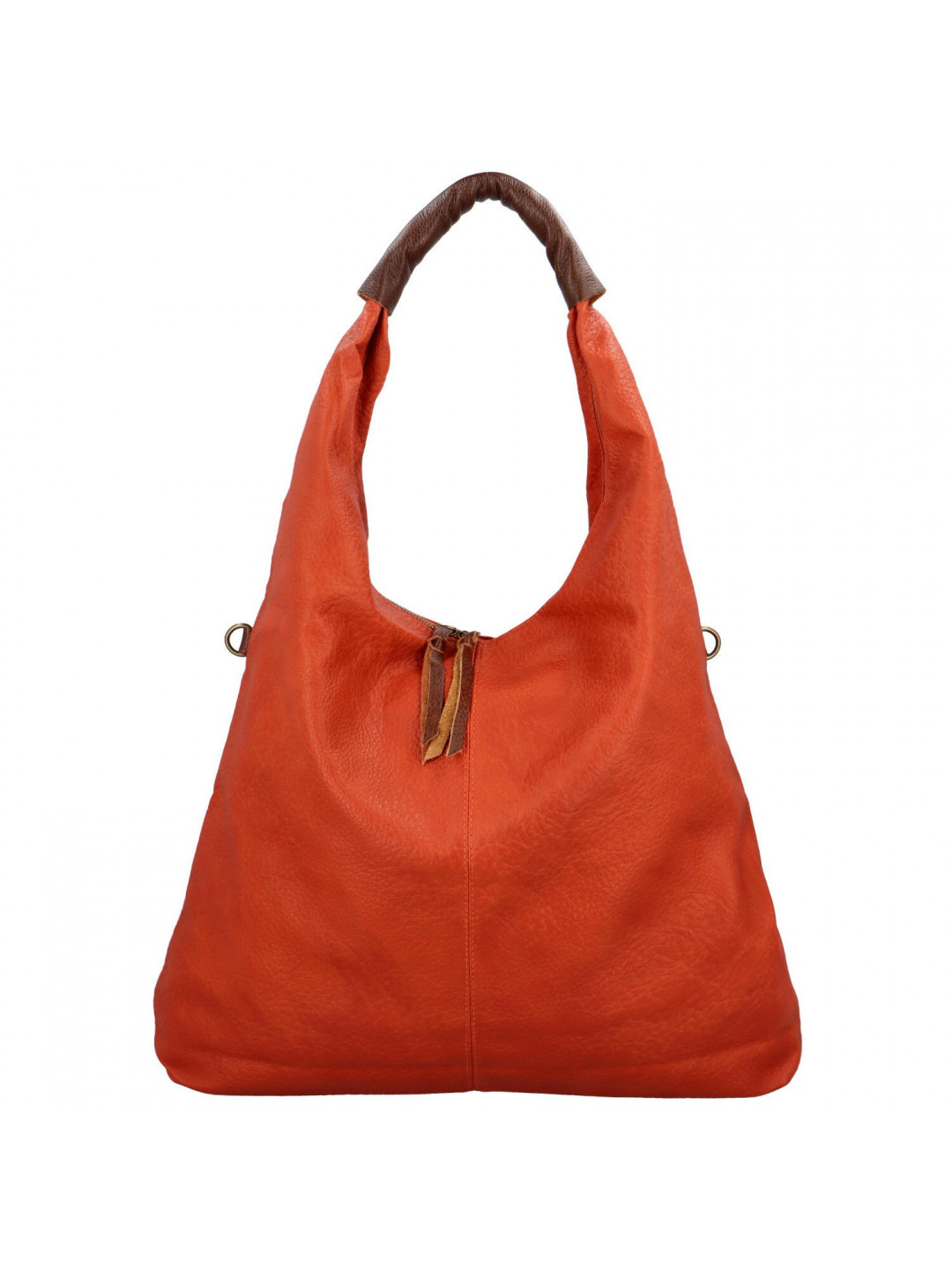 Dámská kabelka přes rameno oranžová – Paolo Bags Dominika