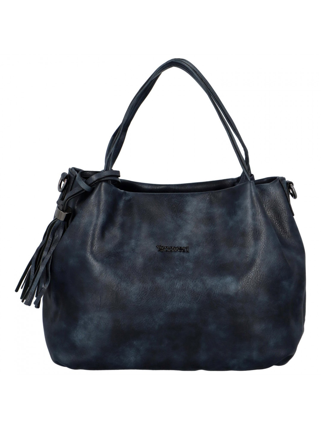 Trendy dámská koženková kabelka Coveri Maillo tmavě modrá