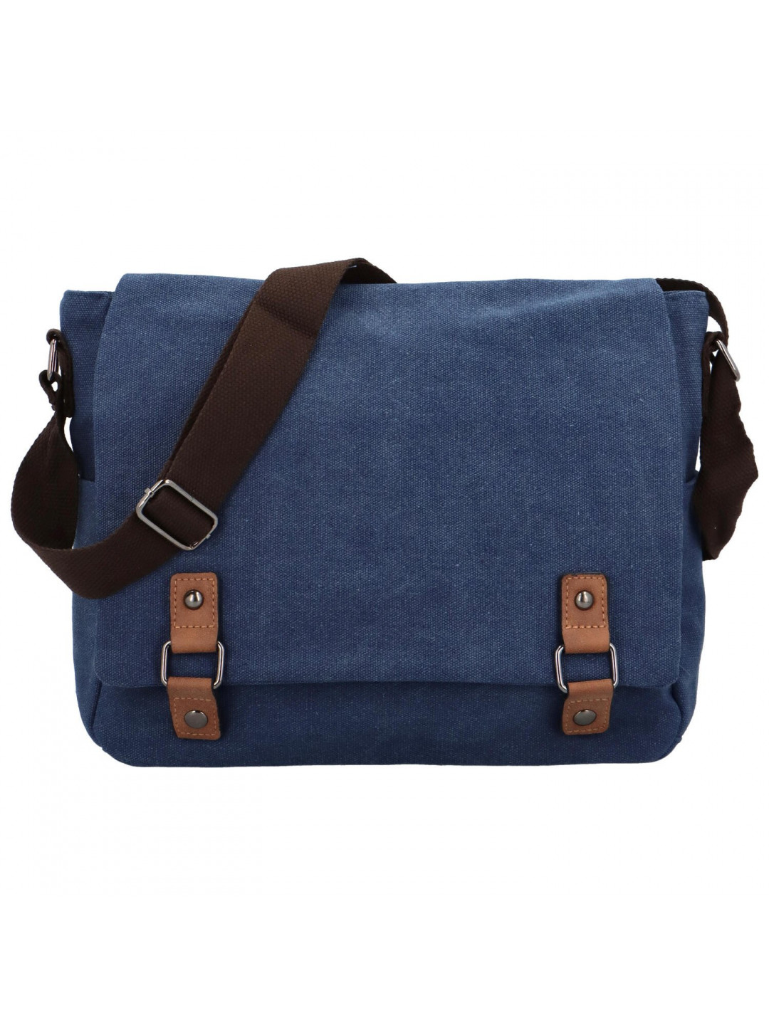 Stylová textilní crossbody taška Dimitros modrá