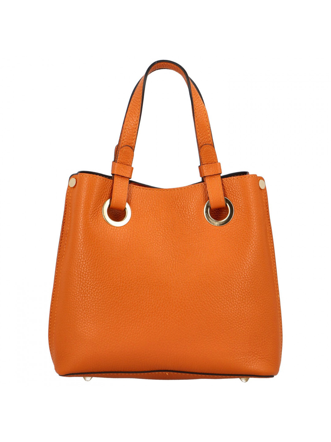 Dámská kožená kabelka oranžová – Delami Roseli