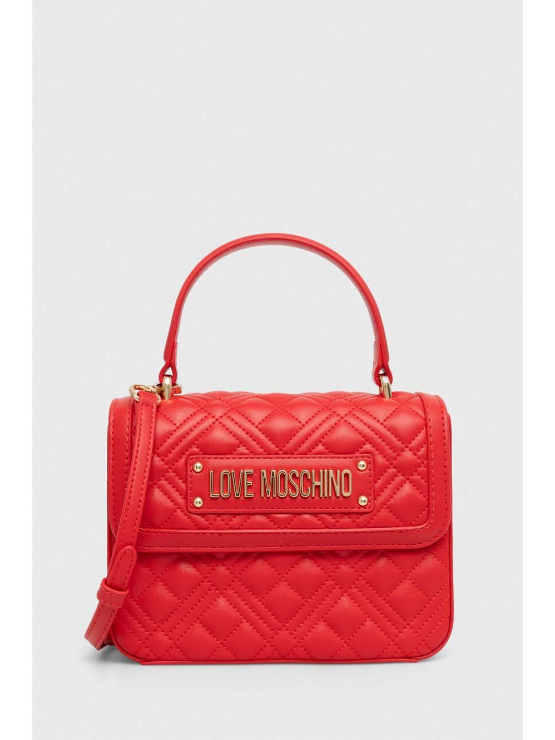Kabelka Love Moschino červená barva