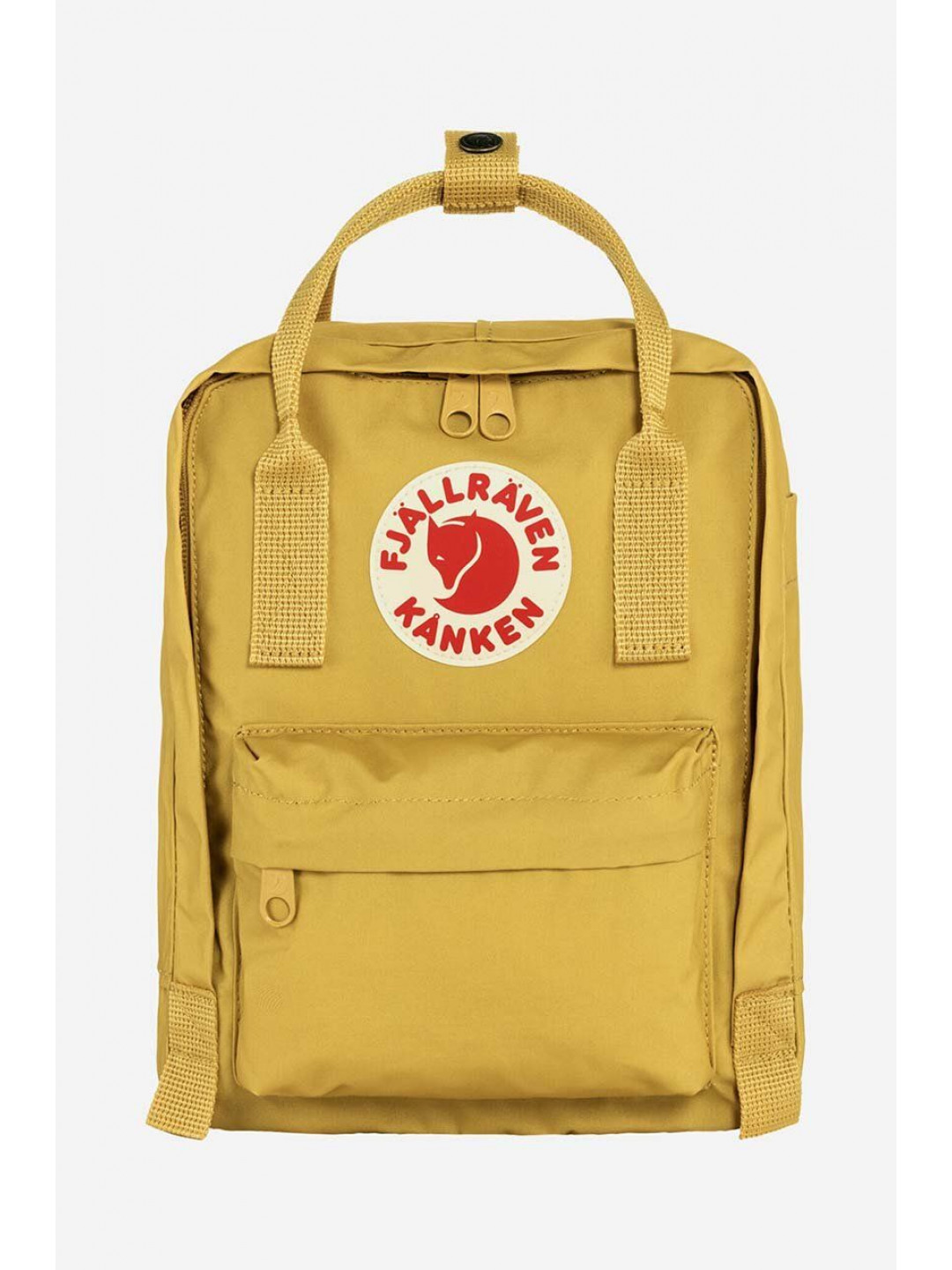 Batoh Fjallraven Kanken Mini žlutá barva malý s aplikací F23561 135-135