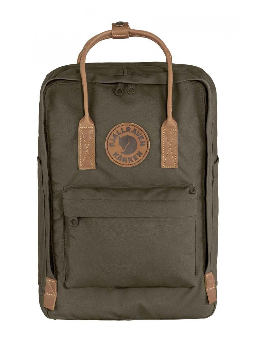 Batoh Fjallraven Kanken no 2 Laptop 15 zelená barva velký hladký F23803 633