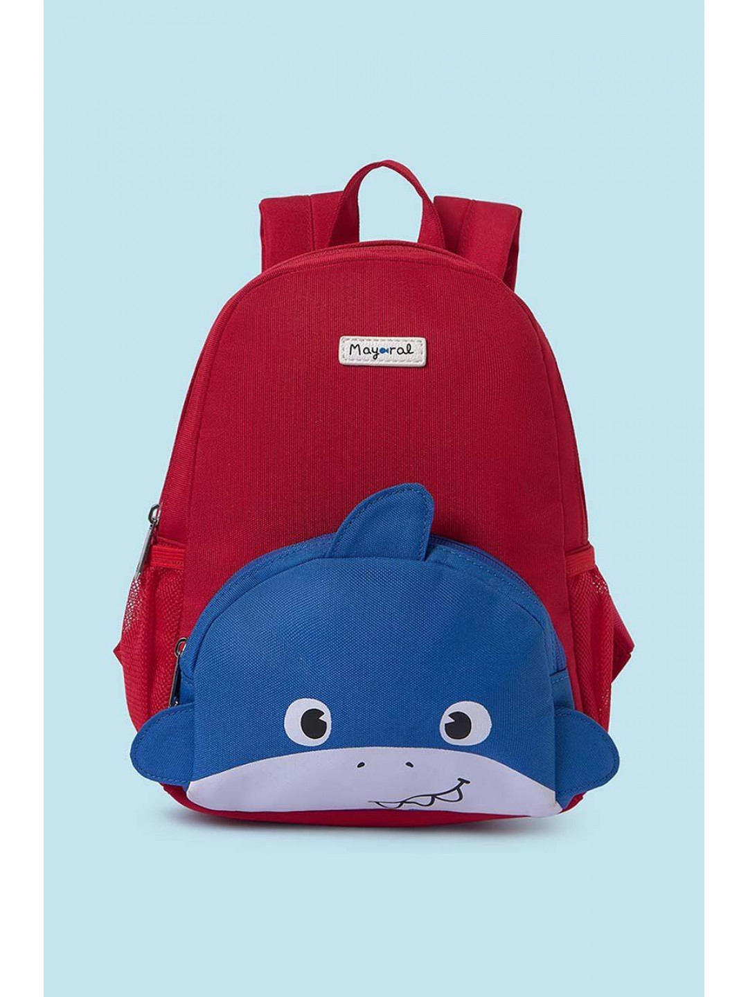 Dětský batoh Mayoral Newborn červená barva malý vzorovaný