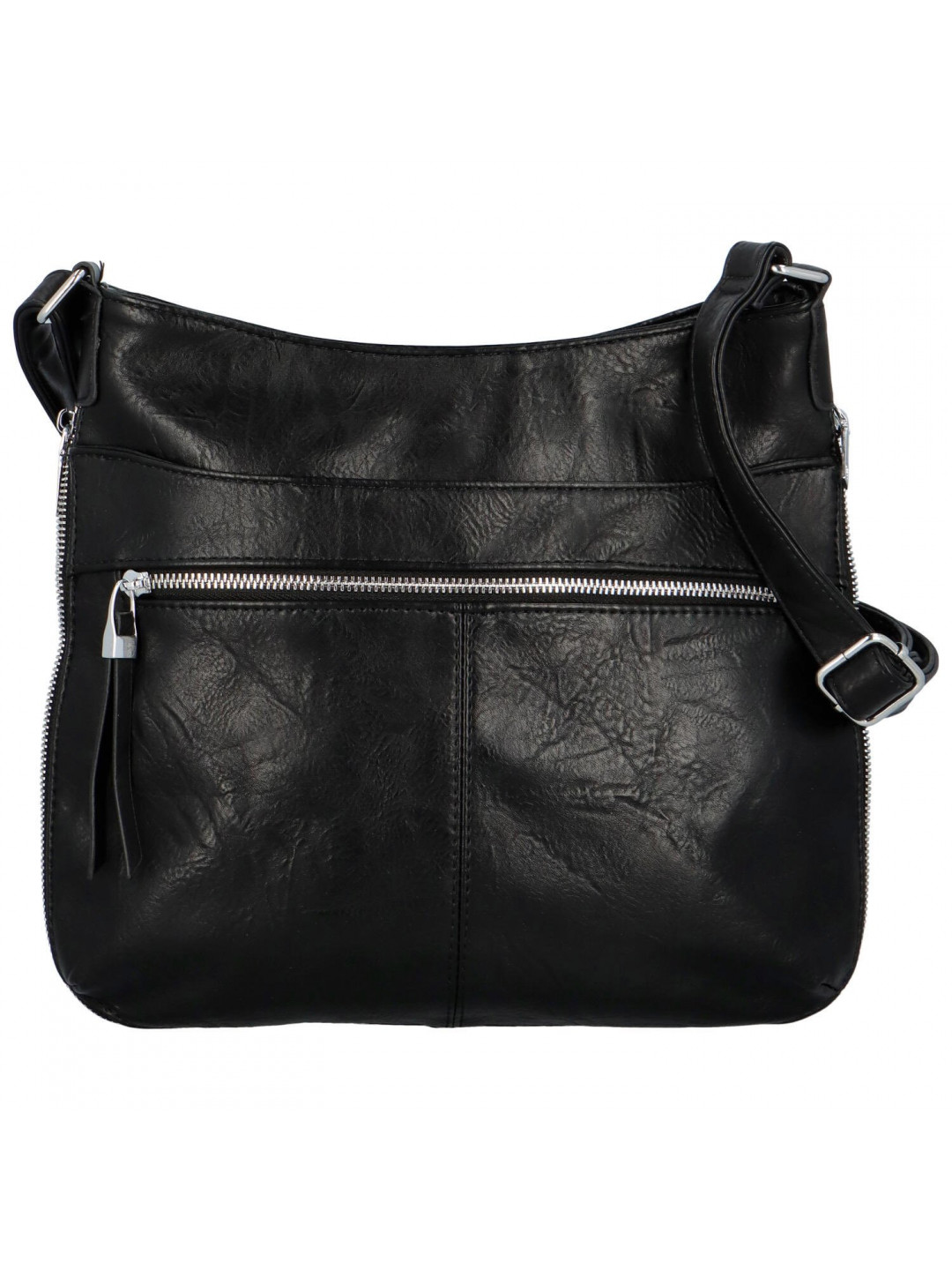 Stylová dámská koženková crossbody kabelka Folomija černá