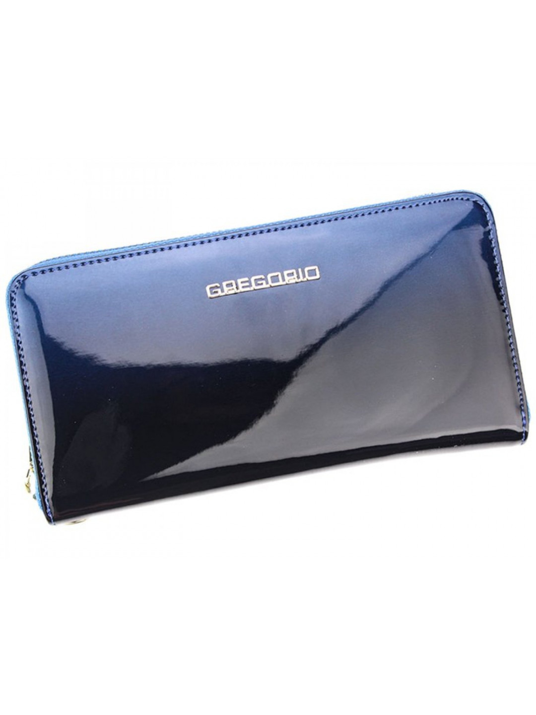Dámská kožená pouzdrová peněženka modrá – Gregorio Luziana