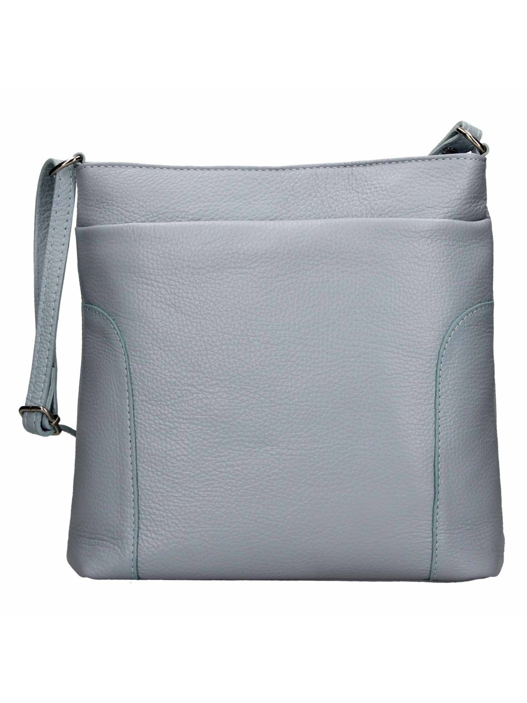 Dámská kožená crossbody kabelka Italia Emma – světle modrá