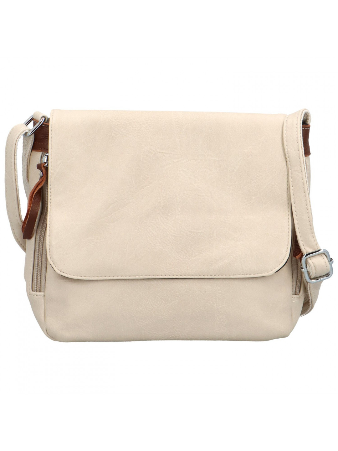 Dámská crossbody kabelka krémová – Firenze Ceryss