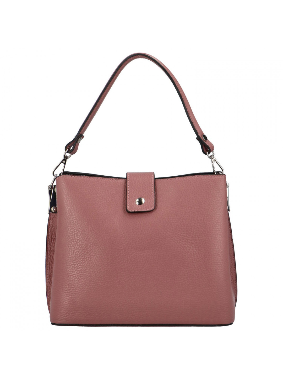 Dámská kožená kabelka do ruky tmavě růžová – ItalY Auren