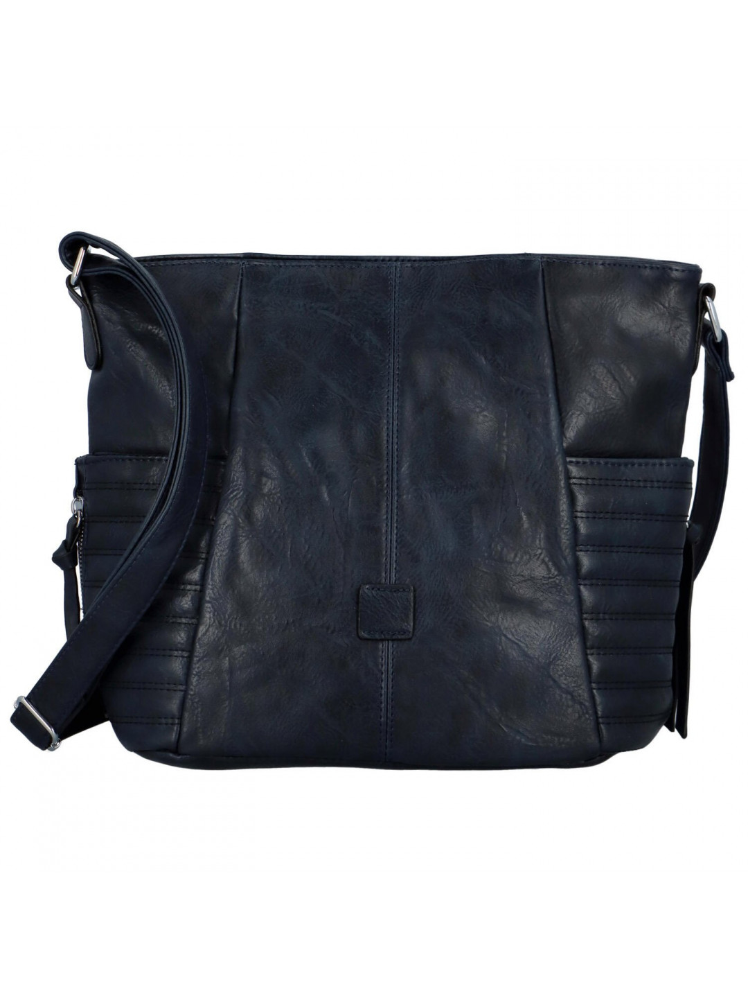 Trendy dámská koženková crossbody kabelka Lisana tmavě modrá