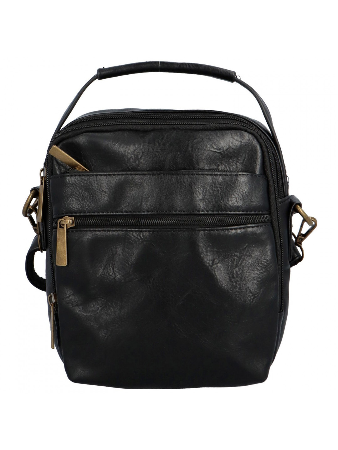 Trendy pánská crossbody taška s uchem černá – Paolo bags Marlin