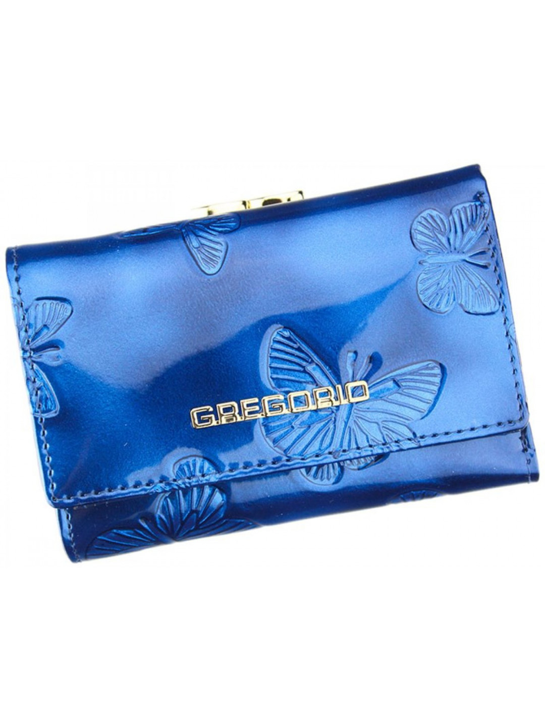 Dámská kožená peněženka modrá – Gregorio Larissa