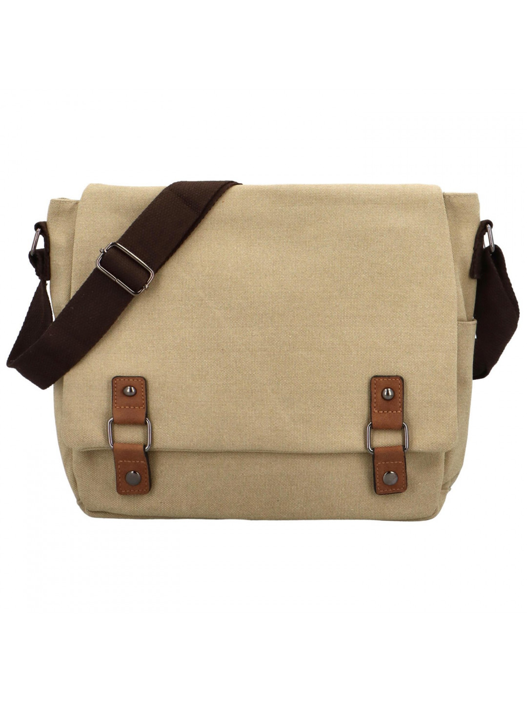 Stylová textilní crossbody taška Dimitros khaki