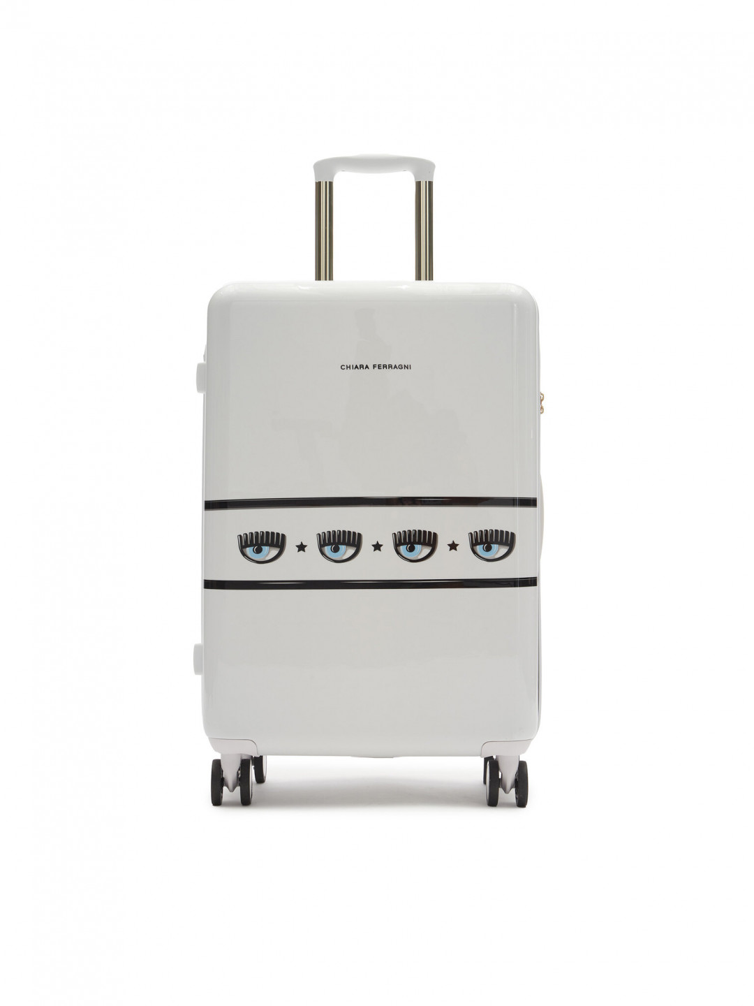 Chiara Ferragni Střední kufr 76SB0LA2 Bílá