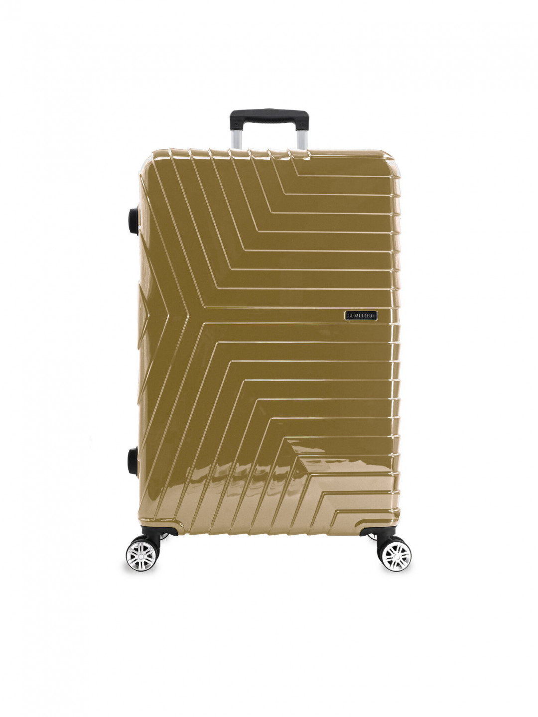 Semi Line Velký kufr T5763-3 Zlatá