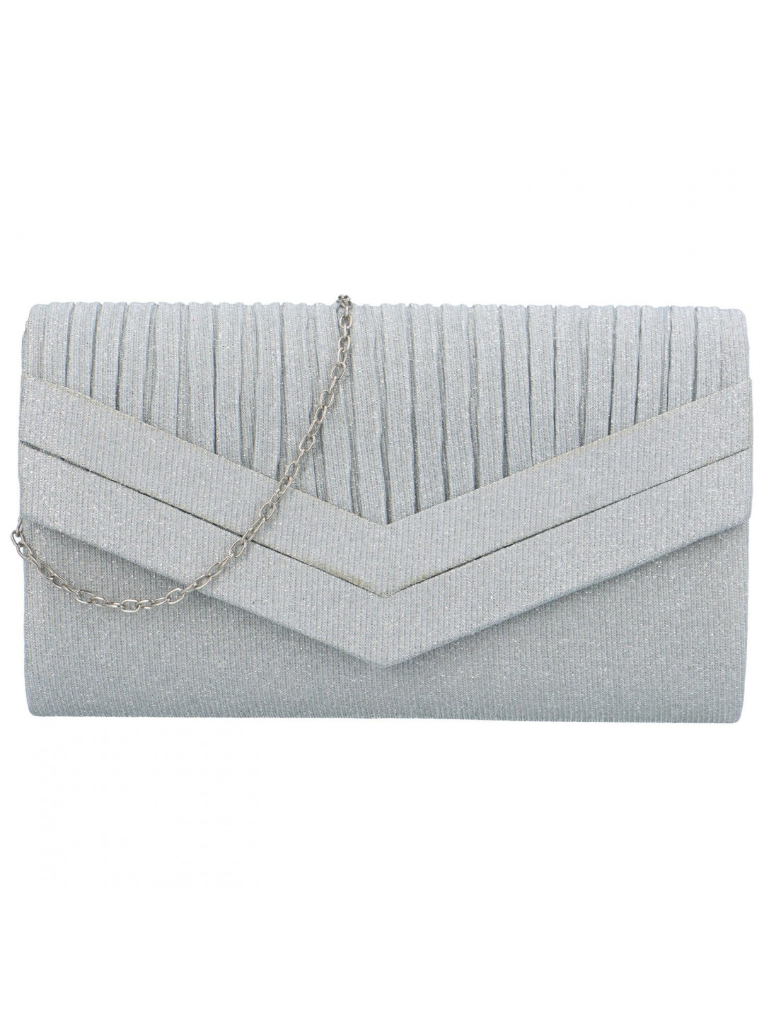 Stylové dámské psaníčko do ruky Awilix stříbrná