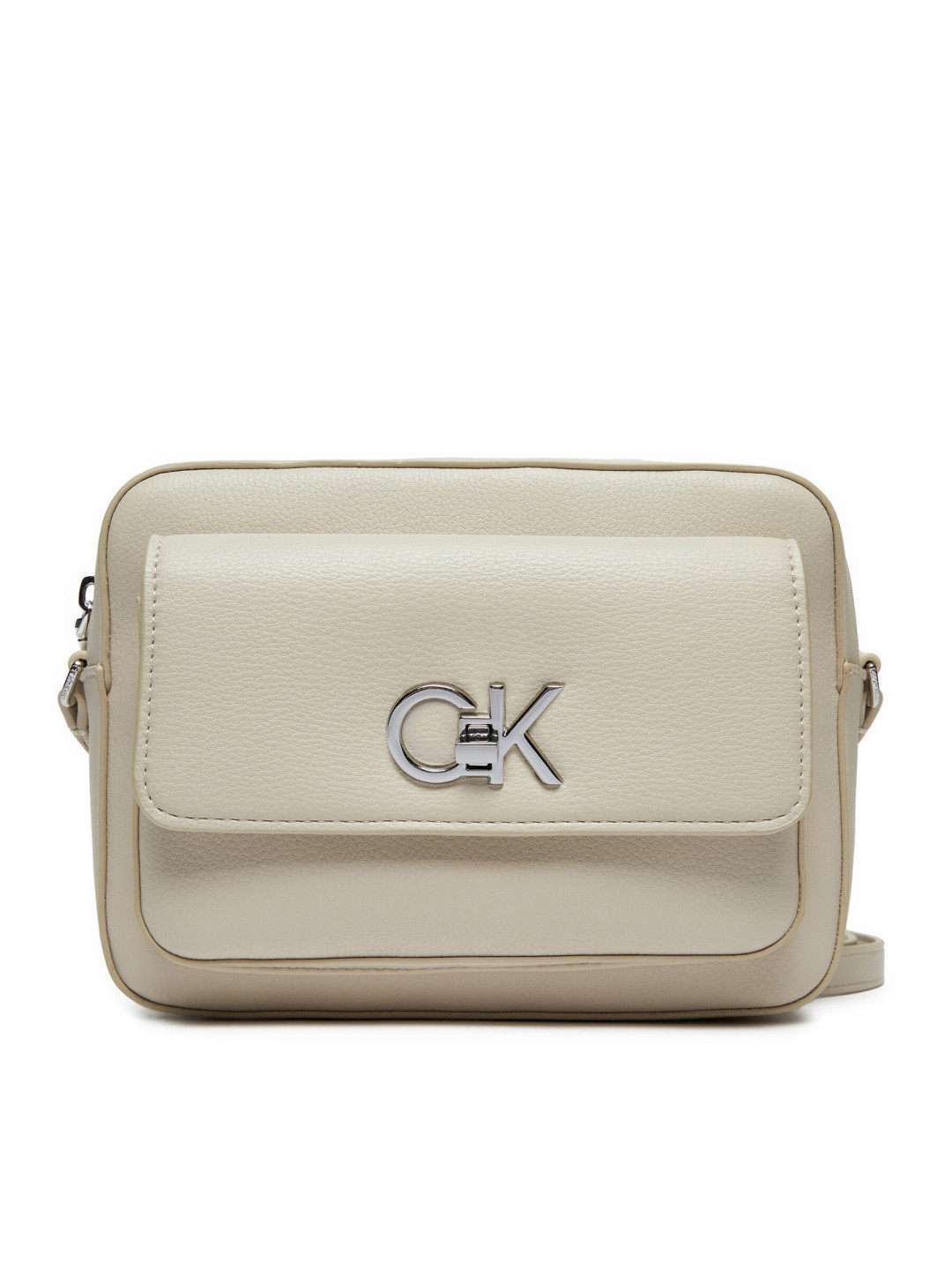 Kabelka Calvin Klein Re-Lock Camera K60K612538 Écru