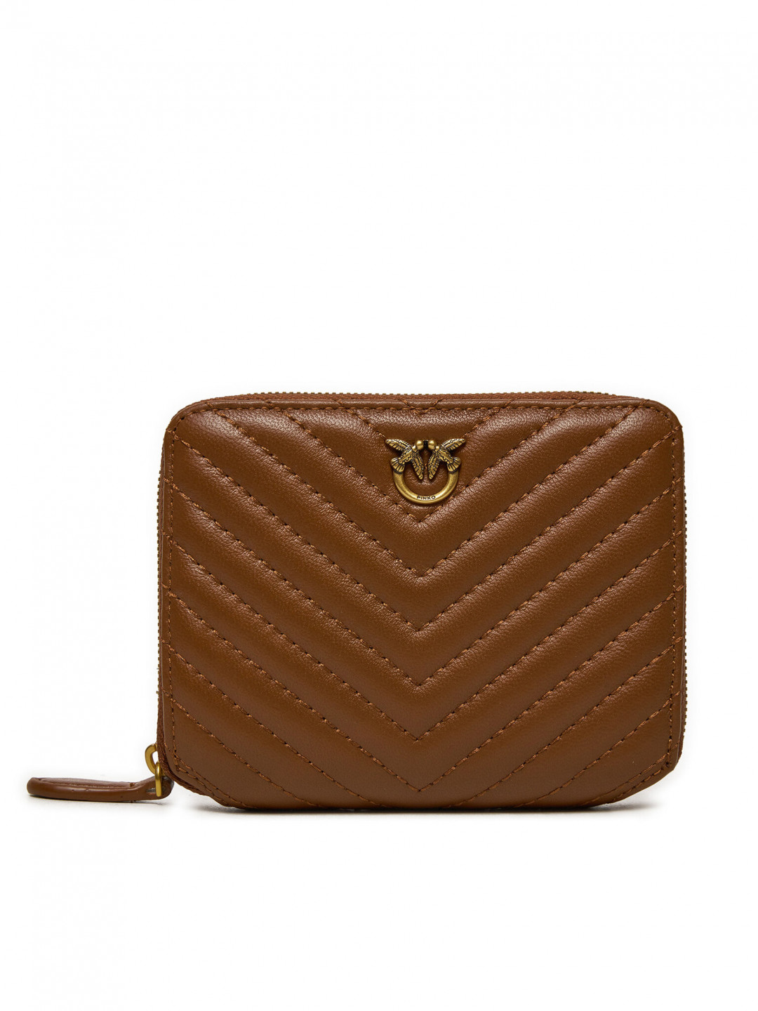 Pinko Velká dámská peněženka Taylor Zip Around AI 24-25 PCPL 100249 A0GK Hnědá