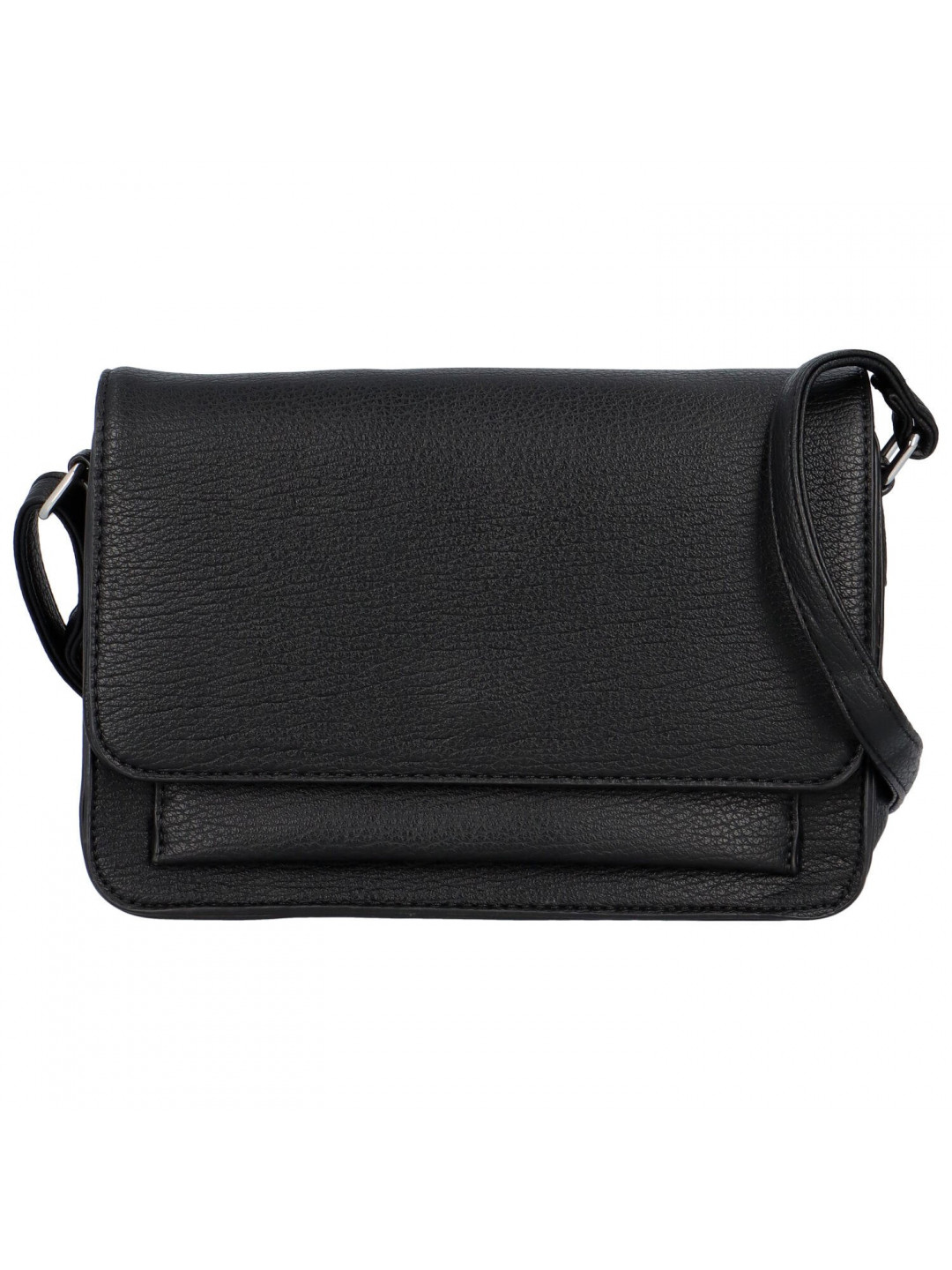 Stylová dámská koženková crossbody kabelka Wika černá