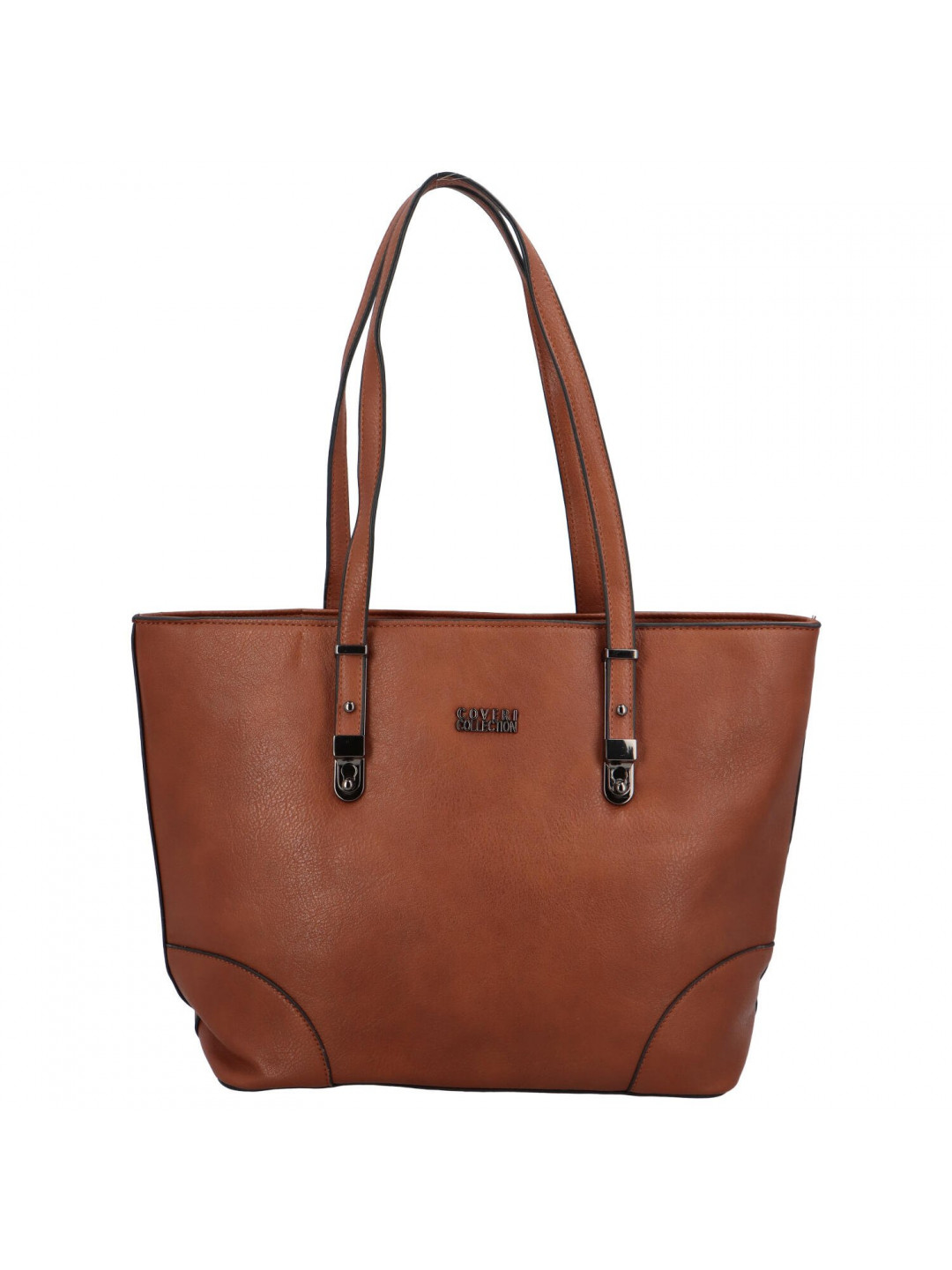 Stylová dámská koženková shopper taška Patiens hnědá