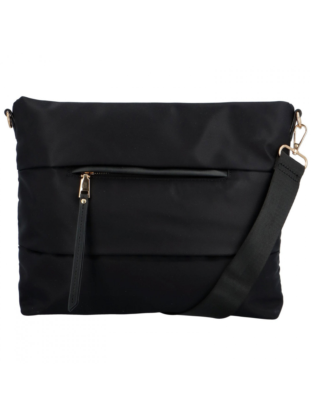 Trendová dámská látková crossbody Rosa černá