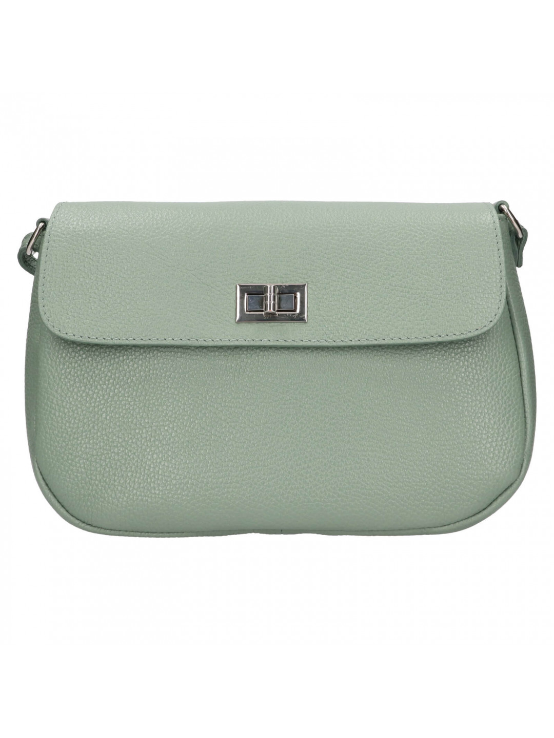 Dámská kožená crossbody kabelka Italia Arabela – zelená