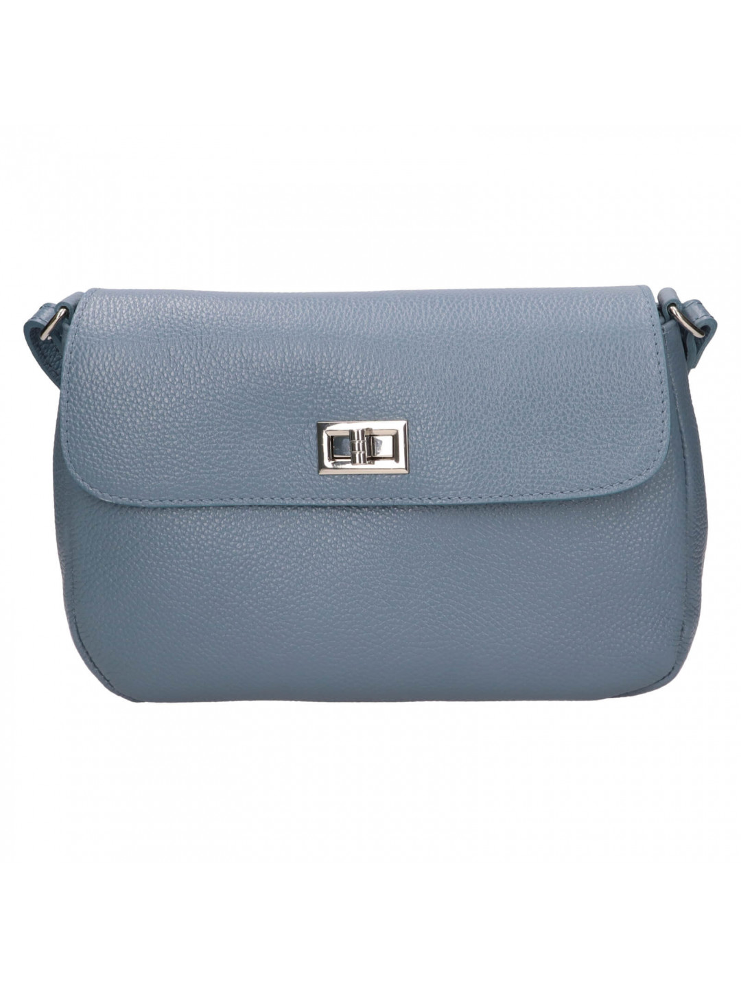 Dámská kožená crossbody kabelka Italia Arabela – modrá