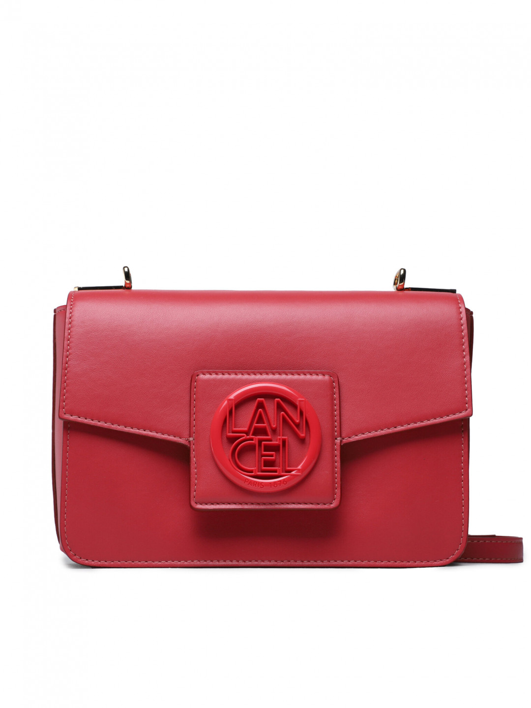 Lancel Kabelka M Flap Bag A12073N7TU Červená