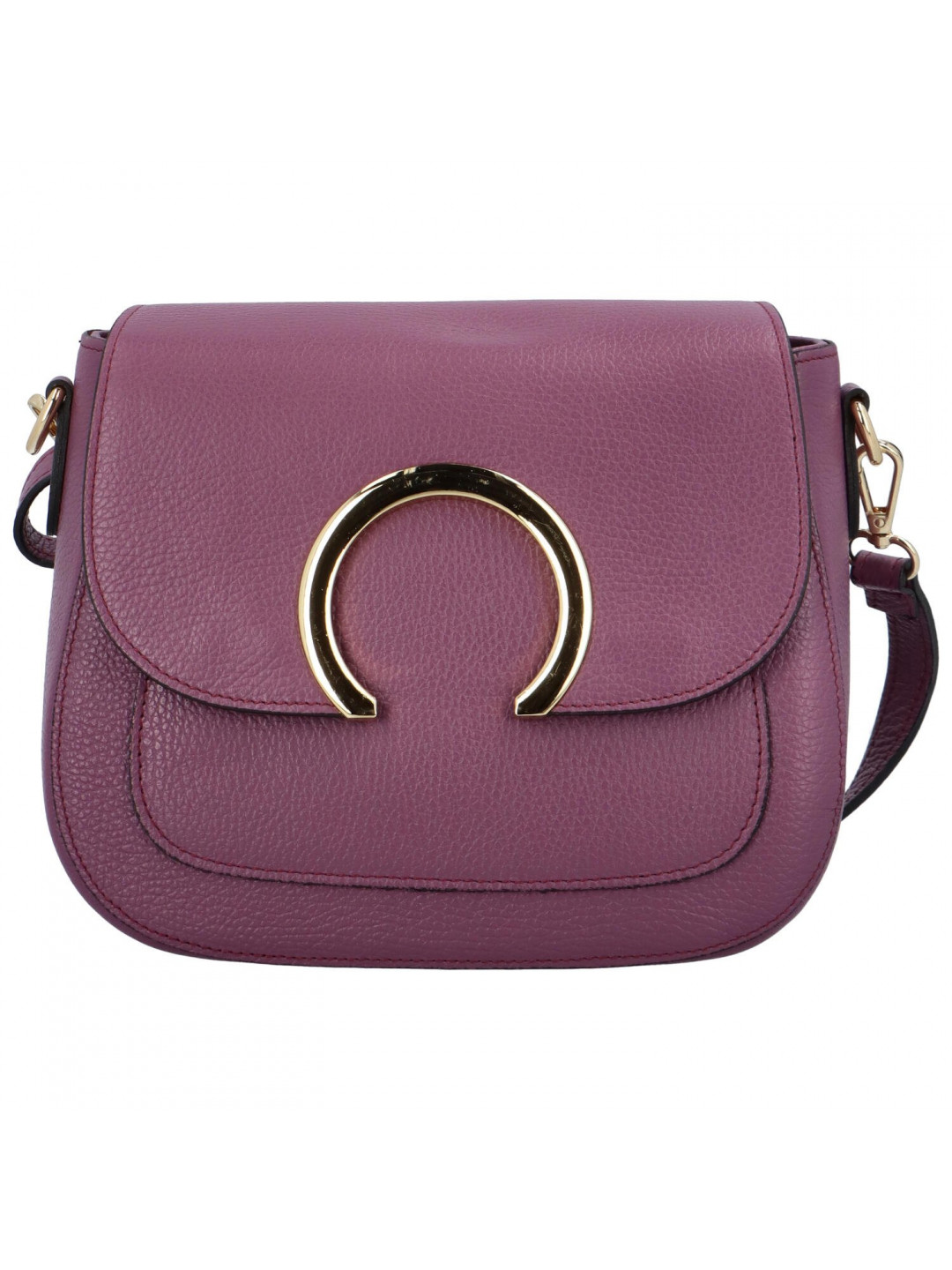 Dámská kožená crossbody kabelka fialová – ItalY Pretty