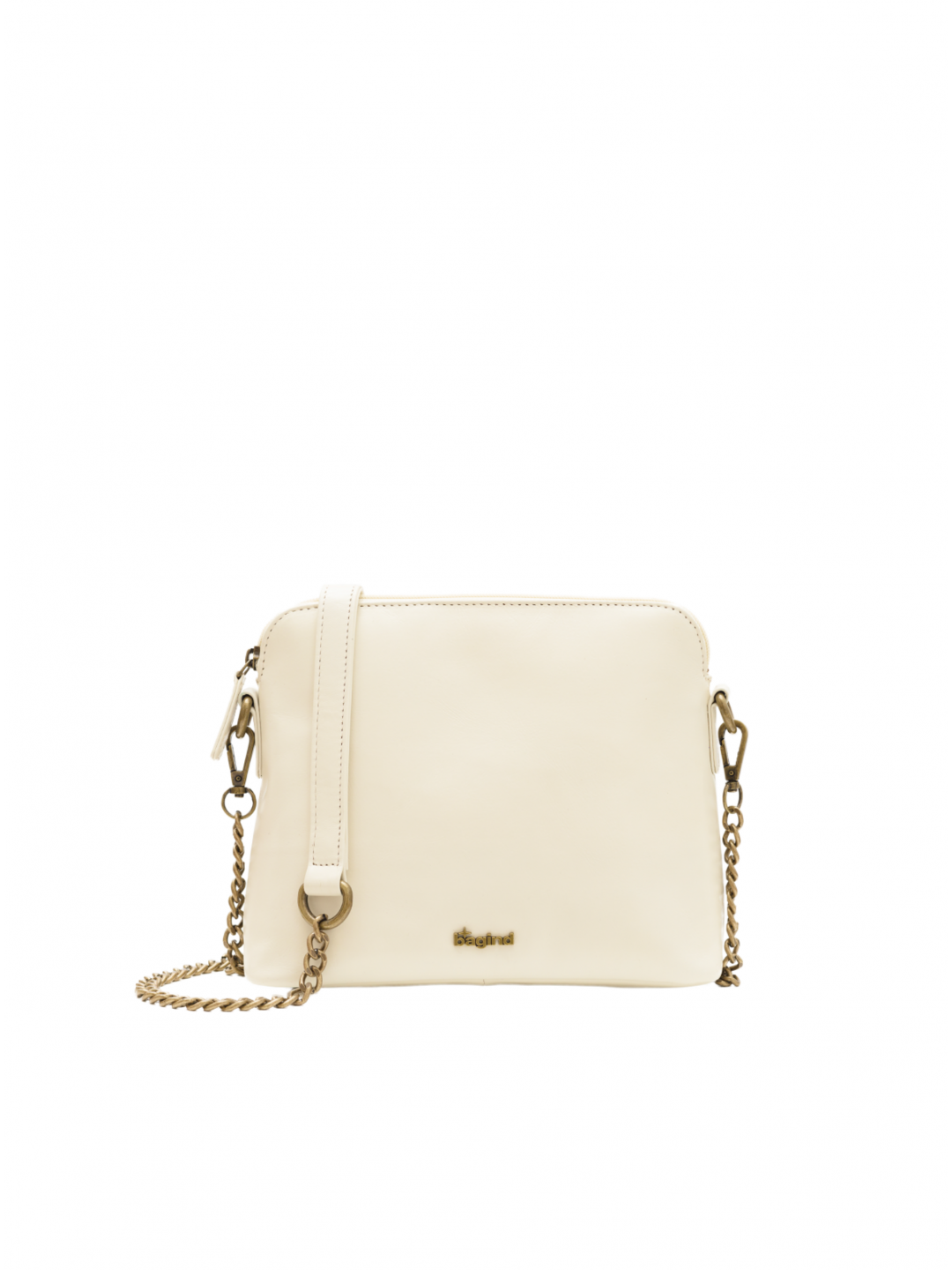 Béžová dámská kožená crossbody kabelka Bagind Aisha Laté